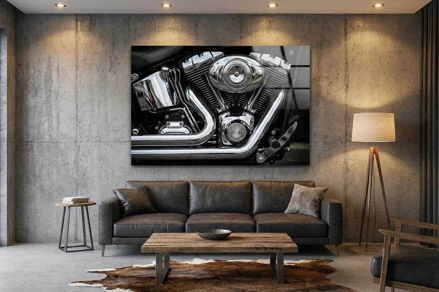 Chrome Metal Print