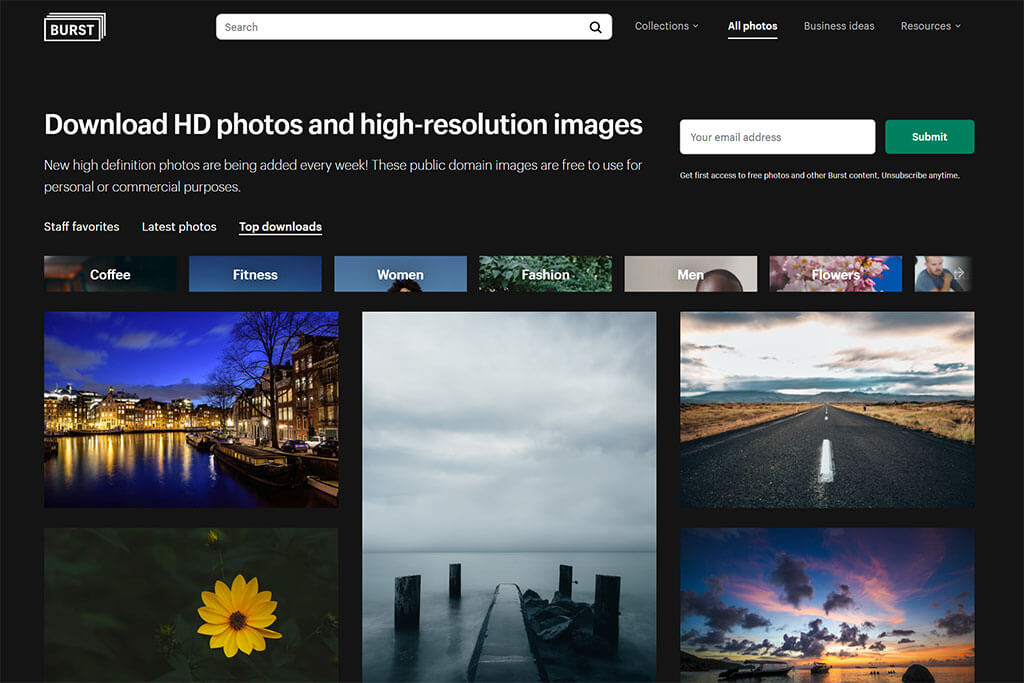 Burst Shopify Fotobanka