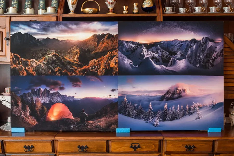 Art Foto na hliníkovej doske — obraz bez rámu a skla na stene